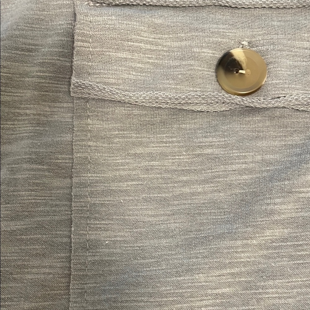 BUCKETLIST Gray Button Down Shirt medium EUC - image 7